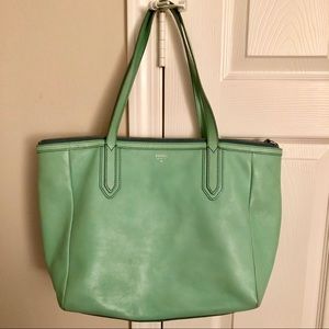 Pre-Owned Fossil Sydney Leather Tote